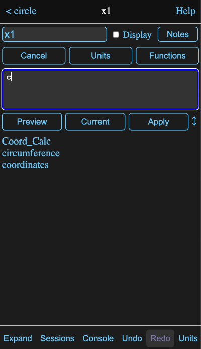 reduced parameter preview