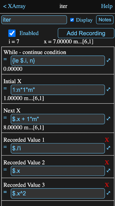 Iterator Information View
