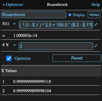 Optimizer Information View