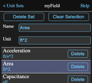 Unit Set Editor